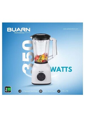 خلاط عالي الأداء بقوة 350 وات وسعة 1.75 لتر مع حماية من السخونة الزائدة، قفل أمان، محرك نحاسي بالكامل وخامات آمنة للطعام لتحضير العصائر والشوربات والمزيد (BL-F107)