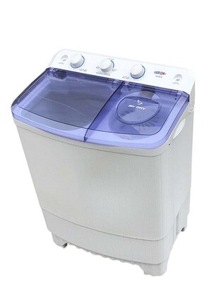 غسالة ملابس شبه آلية بحوضين بسعة 4.5 كجم، تركيب سريع وسهل، لون أبيض | اسم الموديل: RO-06TTB